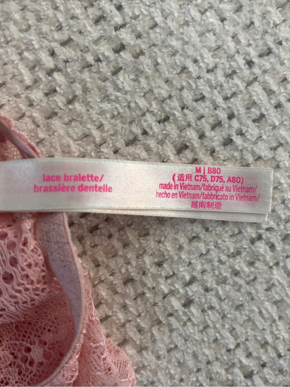 PINK Victoria’s Secret Lace Bralette - Dusty Rose, Medium - Picture 6 of 7
